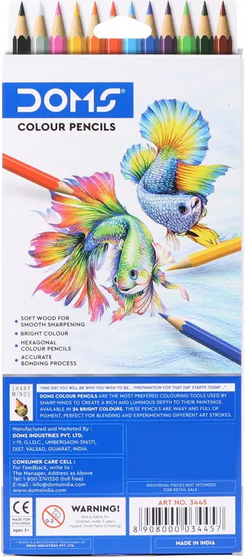 Doms 12 shades pencil colour 4