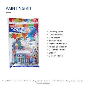 DOMS Painting KIT (Multicolour), (DPK010) 2