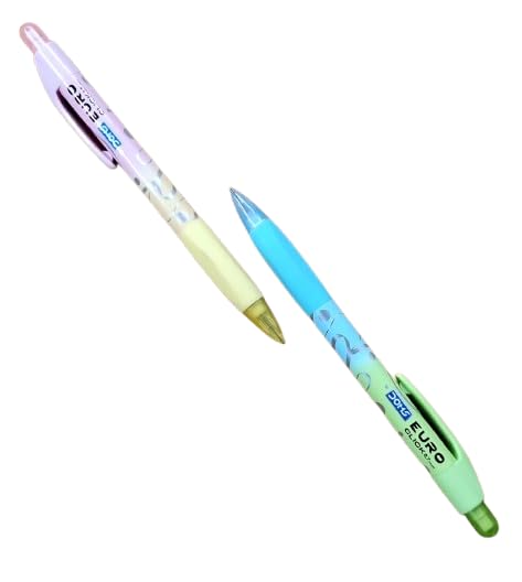 Doms Euro Click 0.7mm Extra Dark Mechanical Pencil- 5 Attractive Body Colours- In Built Eraser & 1 Extra Lead- Triangular Soft Rubberized Grip- Silent Click-Super Smooth Writing- Pack of 10 Pencils 3