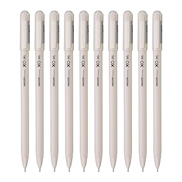 Hauser XO Gel Pen Wallet Pack | Sleek Body & Minimalistic Design With Matt Finish | Solid Body Type, Low Viscosity Ink | Ultra Durable Tip | Black Ink, Pack of 20 Pens 4