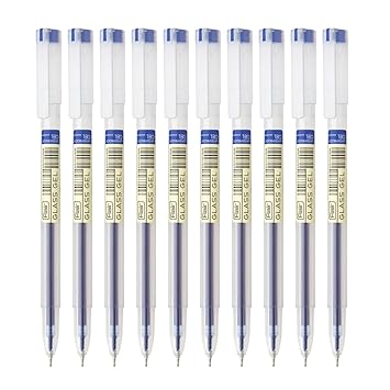 FLAIR Glass Gel Pen Wallet Pack | Tip Size 0.6 mm | Water Proof Ink For Smooth Flow System | Low-Viscosity Ink For Smudge Free Writing | Blue Ink, Pack Of 30