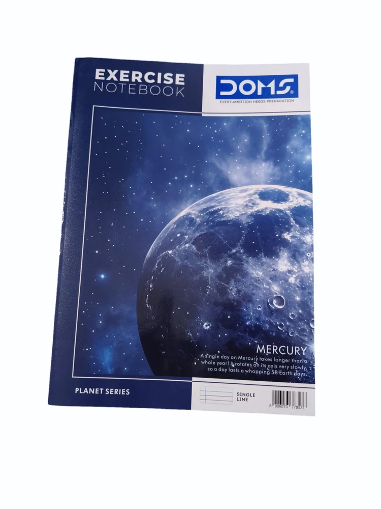 Doms Single Line A4 Note Book (Vacations Series) 140 Pages Ruling: Single Line(Pack of 6)