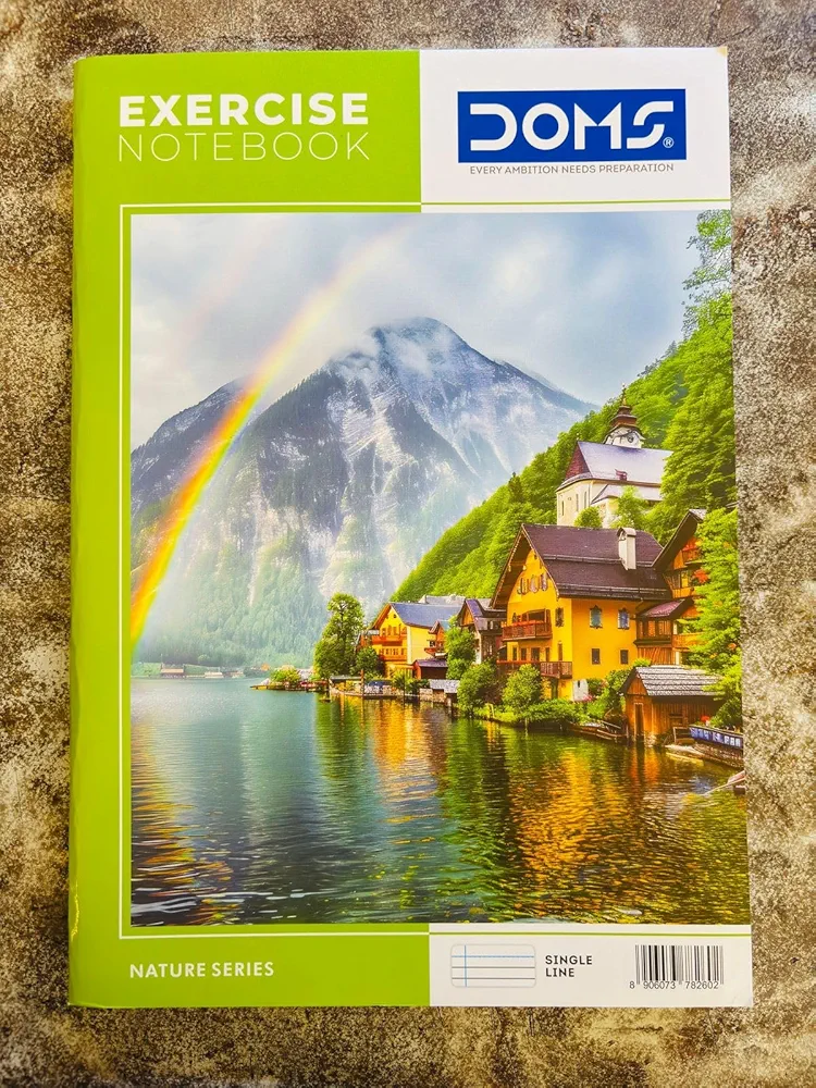 Doms | Single Line, 300 Pages | 29.4 x 21 CM | Ideal for School, Home & Office | Pack Of 6 | Color And Design May Vary 4