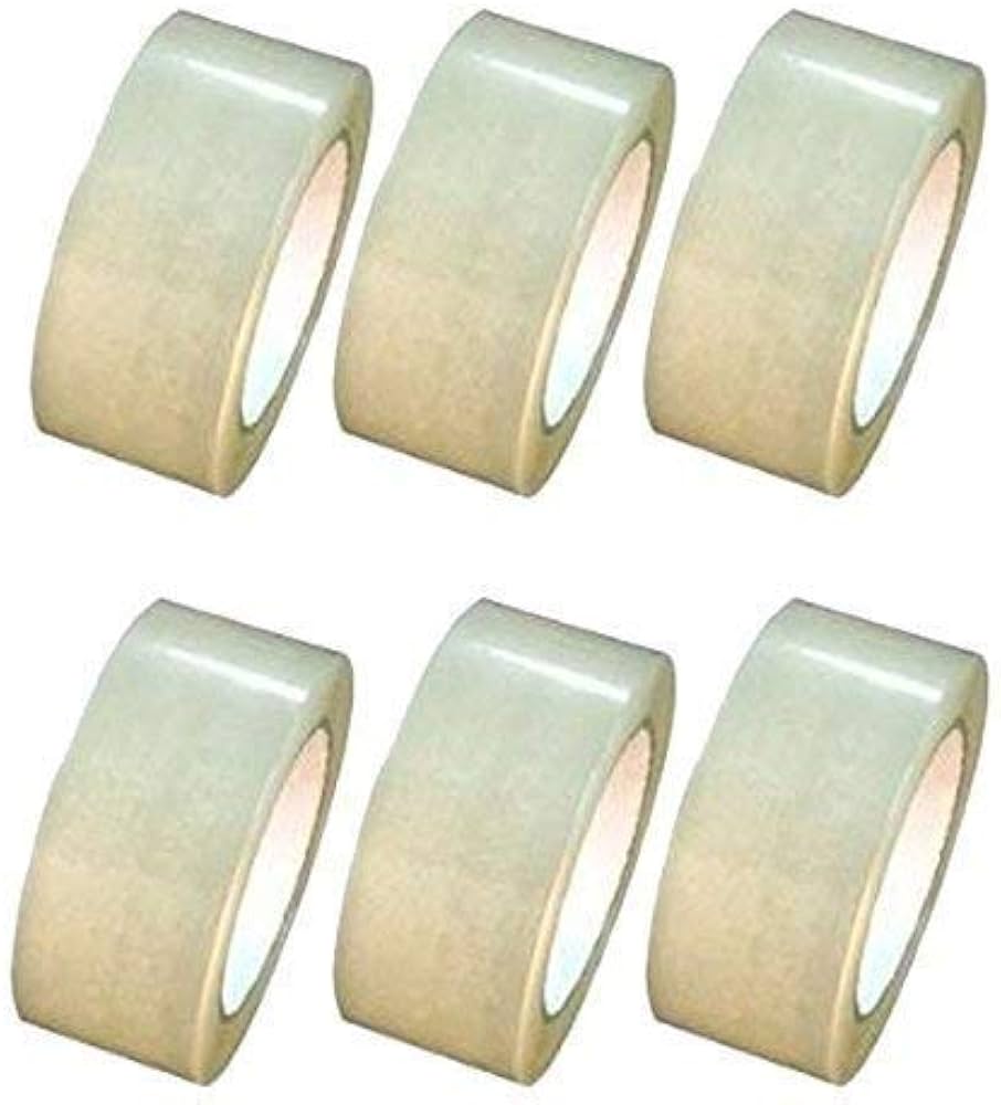 Cello Adhesive Tape 2 inch Width x 65 Meter Length Roll Packing Tape (Transparent, Pack of 6) 3