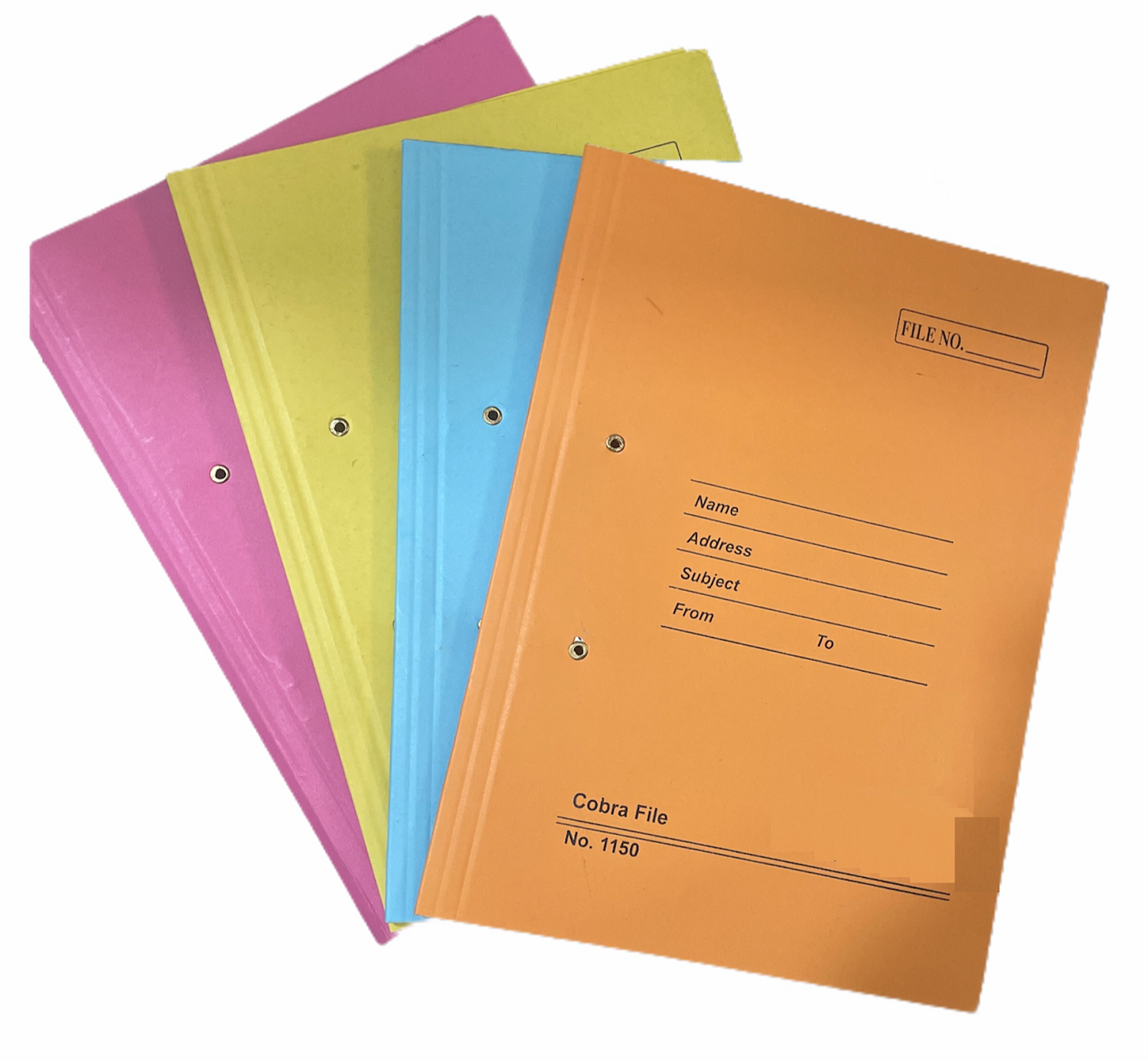 Cobra File Laminated No. 1150 , Pack of 6, Multicolor Spring File Board/Cobra File Folder for Documents, Files for certificates and documents