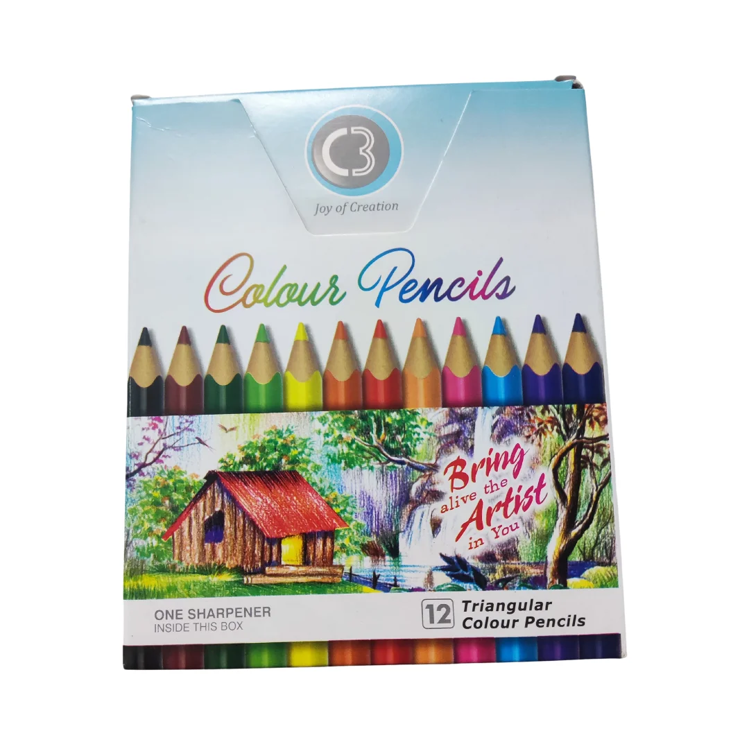 Doms C3 Triangular Colour Pencil (Pack of 12) 2