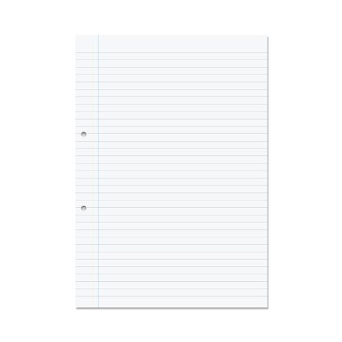 A4 Size Project File Paper One Sided Single Lined Ruled Pack of 20 sheet 2
