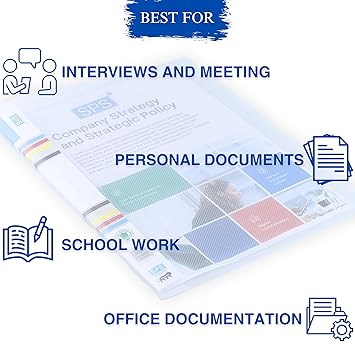 Transparent Report File – Set of 20 | Plastic File for A4 Documents | for Office, School & Home | Holds Up to 150 Sheets | Best for Interviews and Reports 5