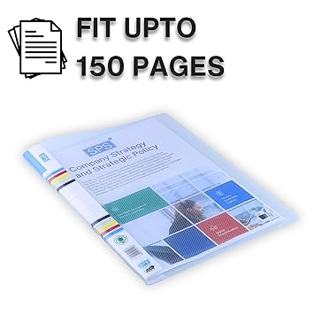 Transparent Report File – Set of 20 | Plastic File for A4 Documents | for Office, School & Home | Holds Up to 150 Sheets | Best for Interviews and Reports 3
