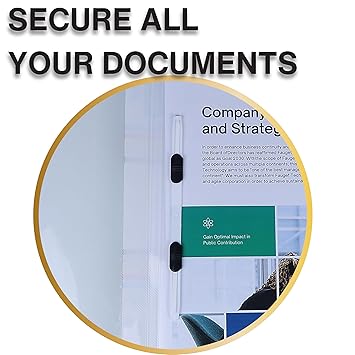 Transparent Report File – Set of 20 | Plastic File for A4 Documents | for Office, School & Home | Holds Up to 150 Sheets | Best for Interviews and Reports 4