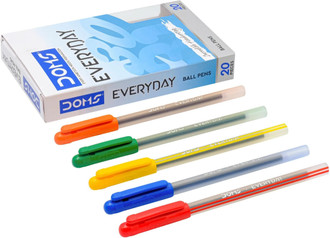 DOMS Everyday Ball Pen Blue Pack of 20 Pens Ball Pen