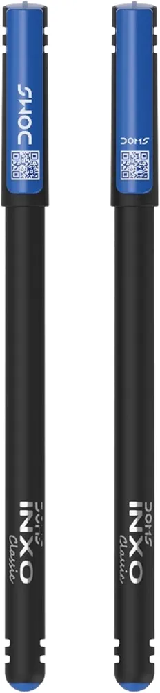 Doms Inxo Classic Ballpoint Pen| The Writing Revolution| ULV Ink Technology For Break Free & Smooth Writing| Ink Colour- Blue| 10 Ballpen Pack| For Daily Writing Use 3