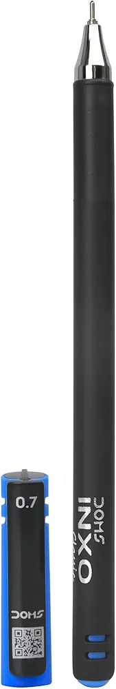 Doms Inxo Classic Ballpoint Pen| The Writing Revolution| ULV Ink Technology For Break Free & Smooth Writing| Ink Colour- Blue| 10 Ballpen Pack| For Daily Writing Use 4