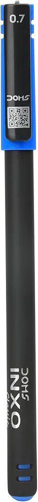 Doms Inxo Classic Ballpoint Pen| The Writing Revolution| ULV Ink Technology For Break Free & Smooth Writing| Ink Colour- Blue| 10 Ballpen Pack| For Daily Writing Use 5