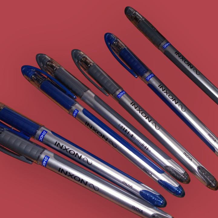 DOMS Inxon Blue and Black Ball Pen (Pack of 20, Ink Color - Blue & Black) 2