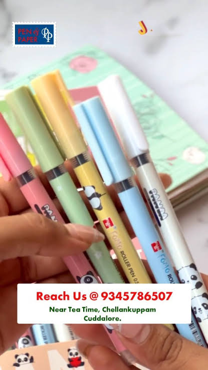 Figo FOMO Liquid Roller Blue Pen set of 10 3
