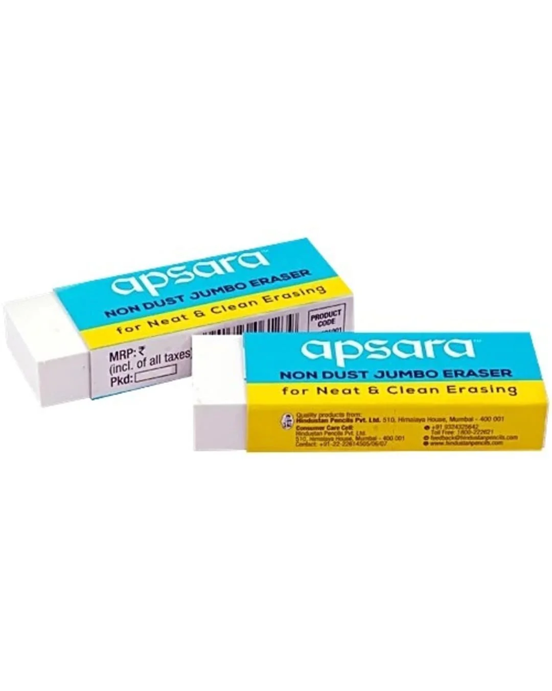 Apsara Non Dust Jumbo Erasers - Pack of 20