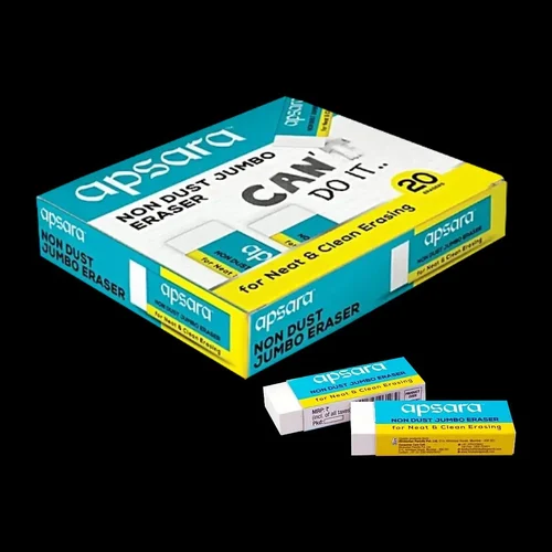 Apsara Non Dust Jumbo Erasers - Pack of 20 3