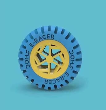 Doms Mini E-Racer Wheel Shape Erasers Pack of 40 Value Pack| Attractive Colors| Better Grip, Clean & Neat Erasing| Best Birthday Gift for Children, Multi-Color 3