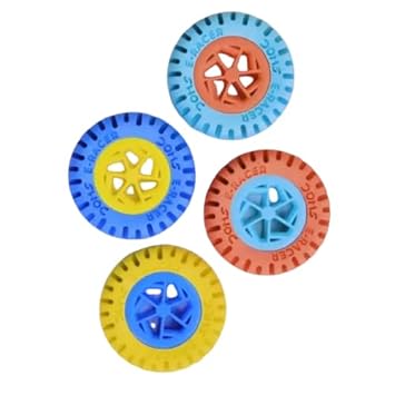 Doms Mini E-Racer Wheel Shape Erasers Pack of 40 Value Pack| Attractive Colors| Better Grip, Clean & Neat Erasing| Best Birthday Gift for Children, Multi-Color 4