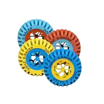 Doms Mini E-Racer Wheel Shape Erasers Pack of 40 Value Pack| Attractive Colors| Better Grip, Clean & Neat Erasing| Best Birthday Gift for Children, Multi-Color 5