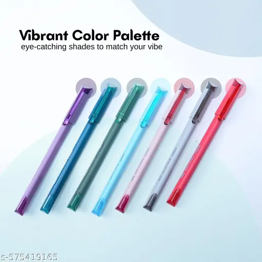 FLAIR FIGHTER 0.7mm Ballpen-Blue Ink- Pack of 10| Lightweight, Sleek Body, Comfortable Grip, Low-Viscosity Ink For Smudge Free Smooth & Long Writing| For Daily Writing Use 3
