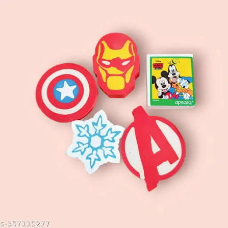 Apsara Disney Marvel Eraser Pack of 50