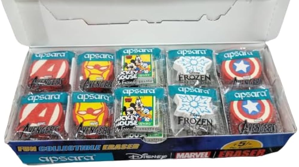 Apsara Disney Marvel Eraser Pack of 50 2