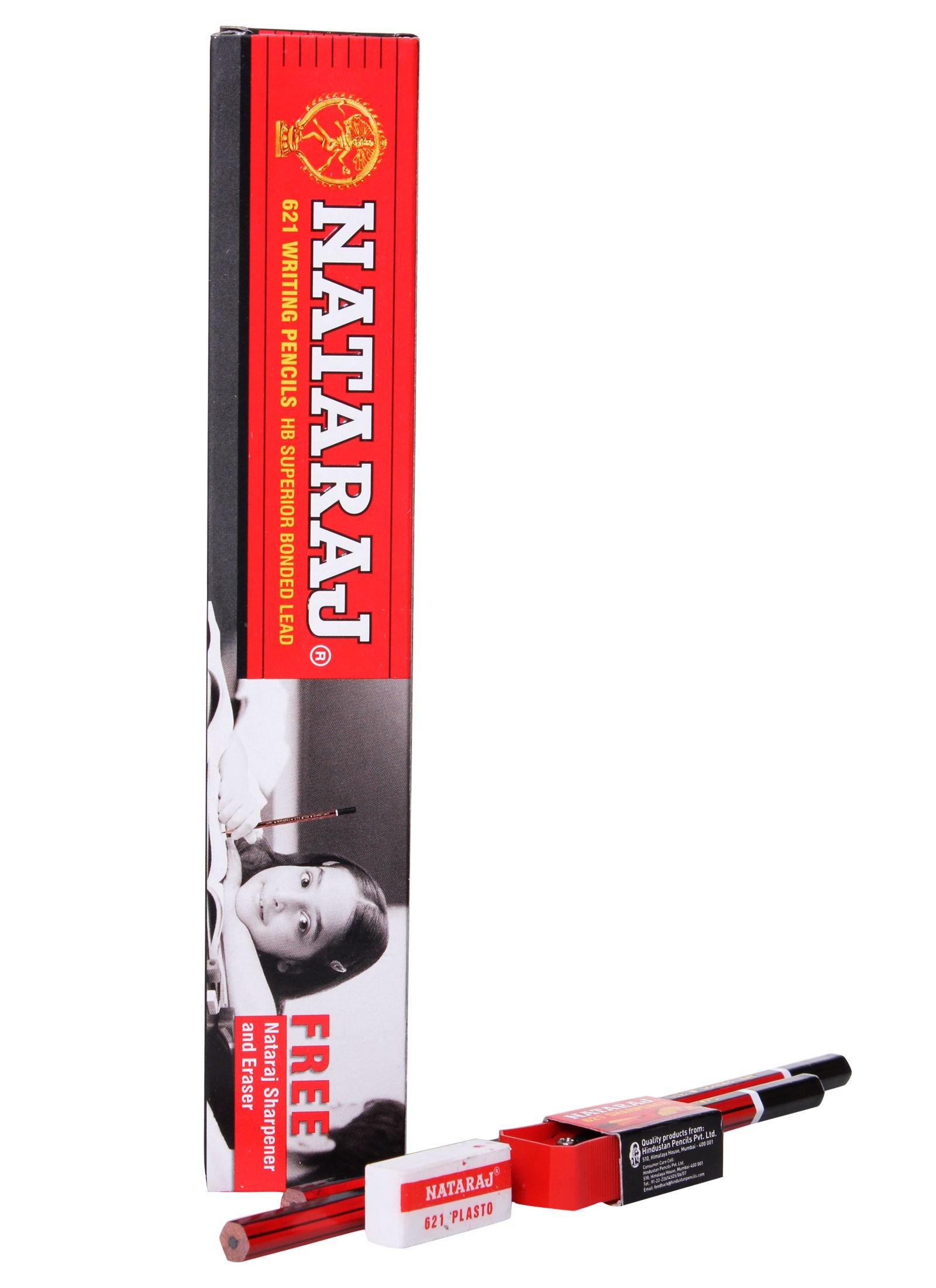 NATRAJ 621 Be Bold Pencil Pack Of 10 Box-100 Pencil,Black