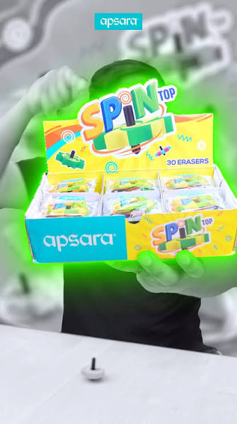 APSARA SPINER ERASER 30 PC PACK 4