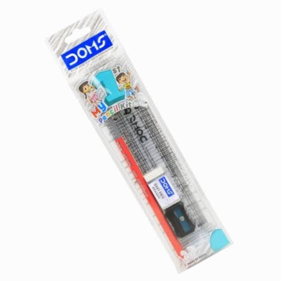 DOMS My First Pencil Kit – School Essentials Set Pencil (Set of 15, Multicolor)