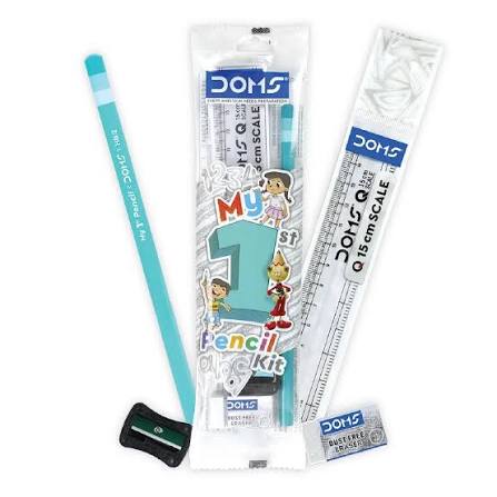 DOMS My First Pencil Kit – School Essentials Set Pencil (Set of 15, Multicolor) 2